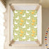 miaozhen 1 Pack 52x28 Cotton Baby Crib Sheets Soft Comfy Cute Cartoon Garden Gooses Green Crib Mattress Sheet