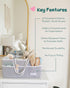 Lily Miles Baby Diaper Caddy Organizer, Baby Shower Basket for Newborn Boys or Girls, Nursery Must Haves for New Mom