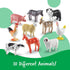 Counters 60 3+ Counting Learning Resources Farm Animal - Pieces, Ages Toddler Learning Toys, Farm Animals Toys