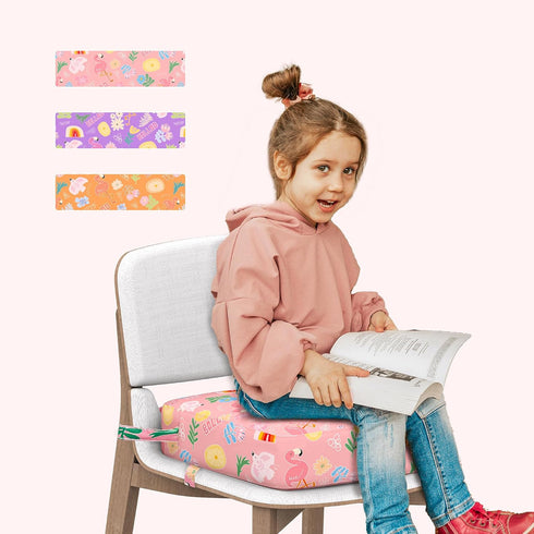 Toddler Booster Seat for Dining Table,Portable Kids Booster Seat - Adjustable, Non-Slip, Lightweight & Easy to Clean