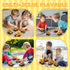Lovinkiki 1-3, Set Bulldozer, 2 3 4 5 Construction Truck Toys for Toddlers Push and Go Toy Vehicles with Mixer, Dump