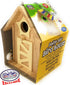 Matty's Toy Stop Paint Your Own Small Wooden Birdhouses - Gift Set Bundle (Includes Paints & Brushes) - 3 Pack
