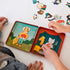 Petit Collage Magnetic Play Set, Animal Band - Mix & Match Magnetic Game Board for Ages 3+
