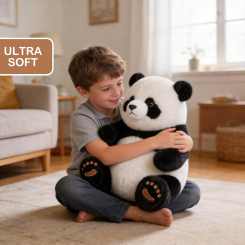 Riverwar Toy,18" Big Panda Stuffed Animal Plush Large Size Cute Giant Cuddly Soft Gift for Babies, Boys