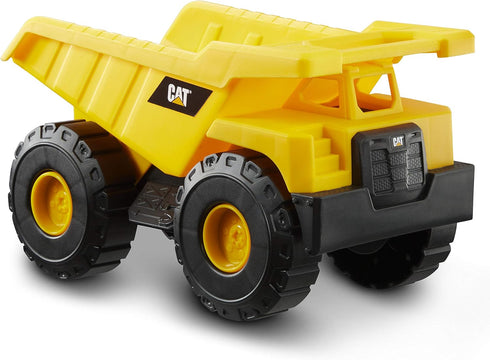 CAT Construction Toys - Tough Rigs 15" Dump Truck & Excavator Set, Kid Powered Vehicle Set for Ages 3+