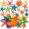 ZAUGONTW 14 Pieces Diving Starfish Pool Toy, Colorful Starfish Set Summer Swimming
