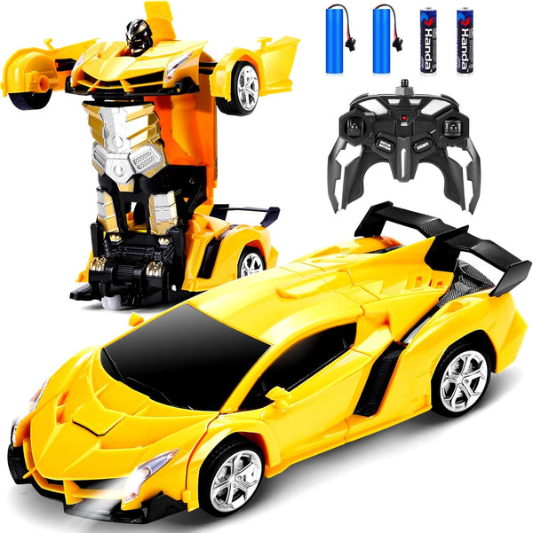 Dolanus Remote Control Car, Transform Robot RC Cars with One-Button Deformation and 360 Degree Rotating Drifting