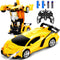 Dolanus Remote Control Car, Transform Robot RC Cars with One-Button Deformation and 360 Degree Rotating Drifting