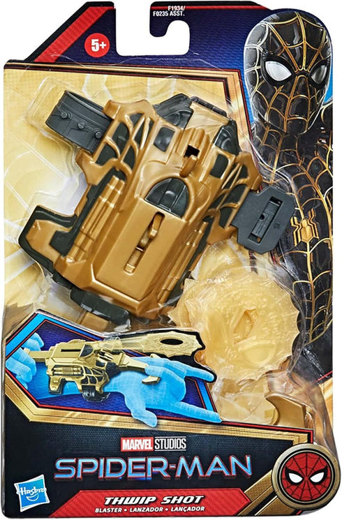 Spider-Man Marvel Thwip Shot Blaster Role Play Toy, Includes 3 Stretchy Web Projectiles, for Kids Ages 5 and Up