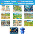 YOBEIC 2+ 20 2 3 4 5 6 Educational Toys for Year Old,Talking Pen with Interactive Toddler Learning Posters,Preschool