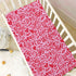 Pigsaly 27x39 Inch Crib Sheets Red Love Hearts Stars Valentines Day Baby Sheet for Standard Crib Mattress Boys Girls