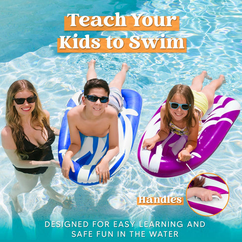 2 Pack Swimming Summer JOYIN Inflatable Body Boards for Water Slides, Pool Floating Learn to Swim, Water Fun Toy