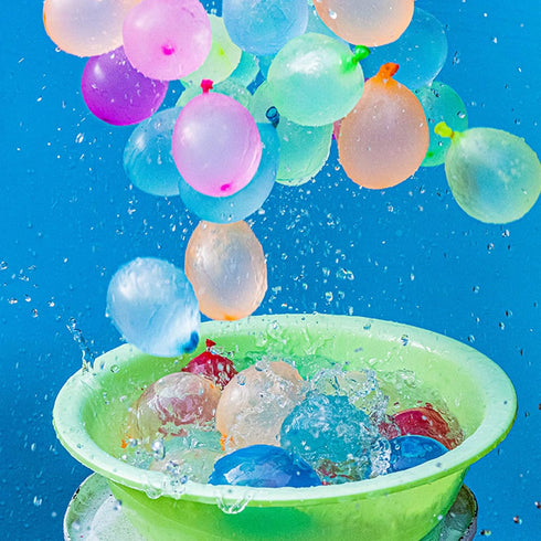 1700 Pack Water Balloons with Refill Hose Nozzle, Eco-Friendly Latex Balloons for Outdoor Water Games