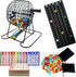 JUNWRROW Deluxe Bingo Game Set-Includes Bingo Cage,600 Colorful Bingo Chips with a