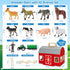 3+ Playset YEEBAY Farm Animals Toys for Year Old Kids Toddlers Girls Boys, Large Wooden Barn with Animal Play Figures