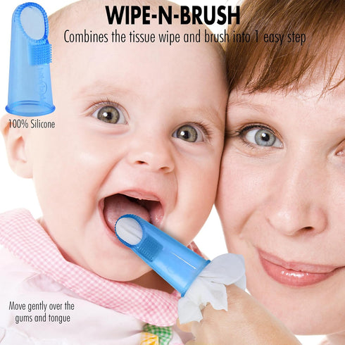 Baby Buddy Brilliant Infant Oral Care Set, 5 PC, Includes Tooth Gel, Finger Toothbrush, Baby Toothbrush