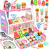 Loscola Ice Cream Toy, Wooden Ice Cream Toys for Kids Toddlers, Pretend
