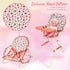 Set, 3-1 18 inch 18" 3-5,4-6,5-7,8-10 Floral Baby Doll Accessories Baby Doll Crib, Baby Doll High Chair & Bouncer Seat.