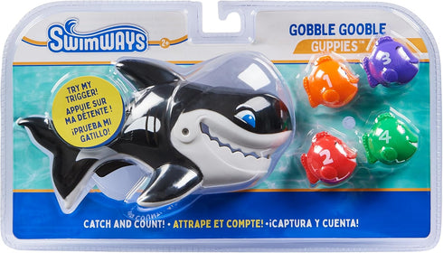 SwimWays Gobble Gobble Guppies, Educational Water Toy for Kids, Pool Party Favors & Bath Toys Ages 2+