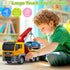 3 4 5 6 12" 3 4 5 6 SpringFlower Tow Truck Toy, Years Old Boy Toddlers Truck Vehicle, Large Tow Toy with Racing Car