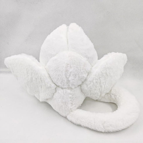 PEACH CAT 16" Cute White Bat Bunny Plush Pillow - Kawaii Rabbit Stuffed Animal for Kids