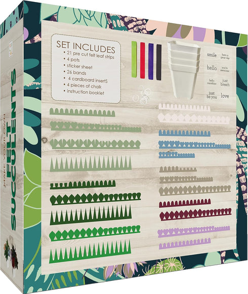 6 Hapinest DIY Potted Felt Succulents Craft Kit for Adults Women Teens and Seniors, Arts & Crafts for Ages Years and Up