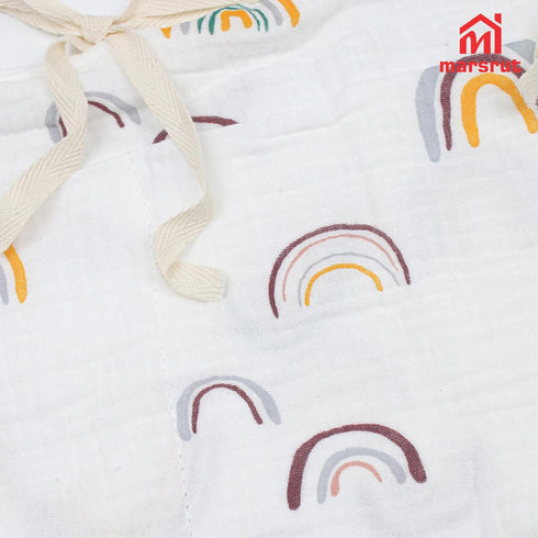 Crib Hanging Storage Organizer Bag, Baby Bedside Cribs Pocket, Cotton Material, Multifunctional Caddy Bags