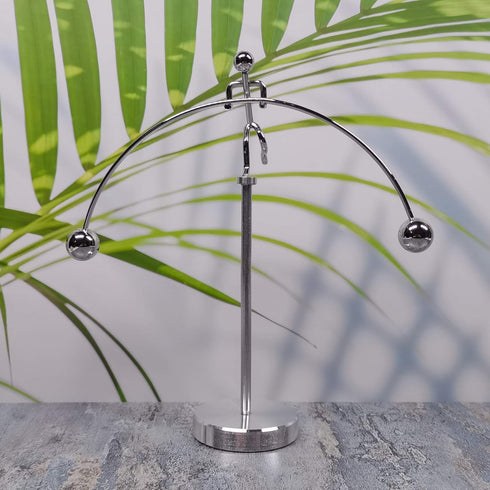 Steel Balance Toy, Kinetic Art Balancing Tumbler Toy for Home Office Decor Desk Toy PH08