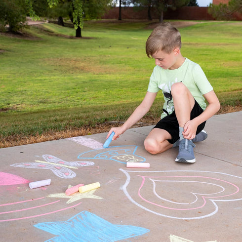 150 Set 30 Packs, 5 JOYIN Pcs Sidewalk Chalk in Colors, Giant Box Non-Toxic Jumbo Washable Chalk for Outdoor Art Play