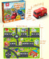 26pcs 3 4 5 Coogam Alphabet Maze, Pull Back Car with Play Mat Preschool Letter Matching Game for Years Old, Montessori