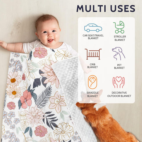 Charming Floral Slipcover for Nursing Pillow - Perfect for Baby Girls