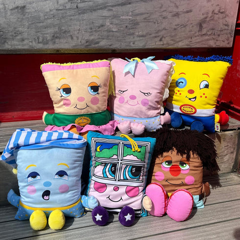 Pillow People 2-in-1 80's Cozy Window Rattler Plush - Toy & Pillow, Nostalgic Plush Pal Reimagined, Stuffed Rectangular
