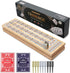 Vamslove Magnetic Cribbage Board 15'' Wooden Folding 3 Track Game Set, w/Instruction,