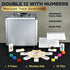 Set 12 Sets Sets 91 Queensell Mexican Train Dominoes with Numbers, Double Dominoes for Adults, Mexican Domino Train