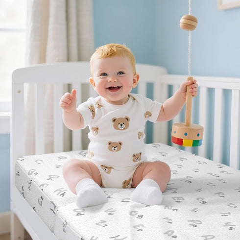 Pack 38"x26" Pack and Play Mattress Trifold- N Play Mattresses Pad with Breathable Removable Cover - Dual-Sided Memory
