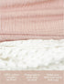 Konssy Baby Blankets for Unisex Boys Girls, Super Soft Nursery Minky Blankets with Muslin Cotton Front