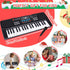 37 3 4 5 6 M SANMERSEN Upgraded Kids Piano Keyboard Keys with Microphone, Music Toys Birthday Gifts for Year Old Boys
