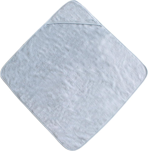 mushie Organic Cotton Baby Hooded Towel - Baby Blue