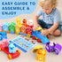 GooMags 1 2 3 Set Counting 9 10 2 Montessori Toys for Toddlers Years Old, Farm Animal Train with Matching Sorting