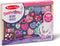 Melissa & Doug Created by Me! Heart Beads Wooden Bead Kit, 120+ Beads and 5 Cords
