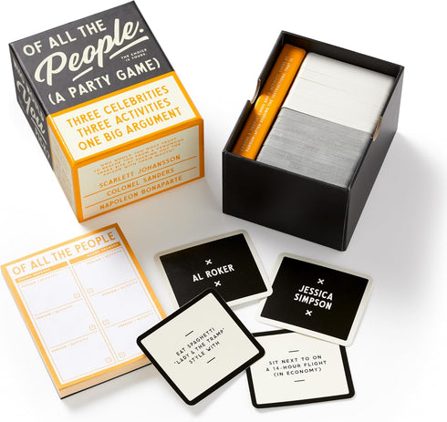 Brass Monkey of All The People – Social Party Game with 450+ Game Card Prompts Inspired by Kiss Marry Kill