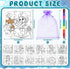 Fullhawl 12 Sets 12 12 Supplies(12, Mermaid Puzzles Underwater Color Your Own Puzzles DIY Jigsaw Crafts with Stackable