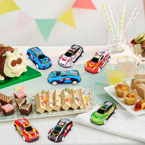 28 3-8, Pcs Pull Back Cars for Kids, Mini Vehicles Toy Bulk Party Favor Racing Cars Toys for Toddlers Boys Girls Ages