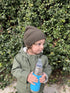 Pura Kid's Insulated Straw Bottle - Eco-Friendly and Versatile in New Moss
