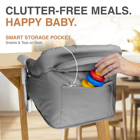 6-36 Portable Hook on High Chair for Baby & Travel Toddler from Months Clip on Baby Seat for Table Fast Table Chair