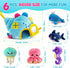 pamexin 6-12 Set 1 5 6+ Baby Toys Months, Ocean Stuffed Animals with Conch House and Sea Creatures, Rattle, Lanyard