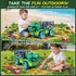 3-5 8 Set 5-7 Dinosaur Cars Truck Toys for Kids with Dinosaur Figures, Activity Play Mat, Jurassic Play for Boys