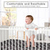 Sweet Jojo Designs Fitted Baby Crib Sheets (Black and White Bows) for Girls, Infant Nursery, Toddler Room - Standard