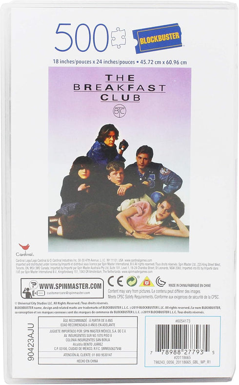 500-Piece Puzzle in Plastic Retro Blockbuster VHS Video Case, The Breakfast Club