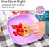 22 Oz. Set 4-7.37" 7.37" 1.25" Re-Play Toddler Plates - Deep-Walled Flat Kids Plates - Dishwasher & Microwave Safe